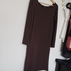 Drop waist brown dress!